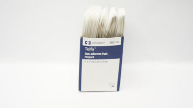 Covidien 1050 Telfa Non-Adherent Pads Prepack 4inch x 3inch - Box of 50